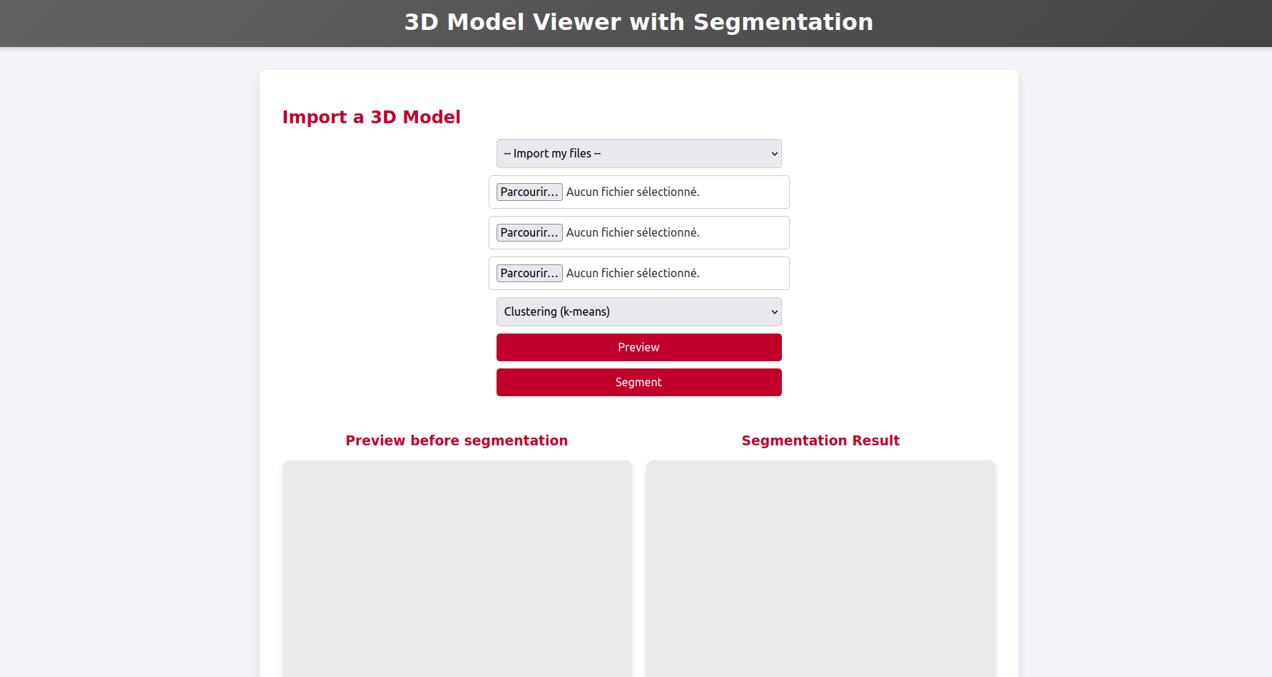 3D Model Viewer with Segmentation